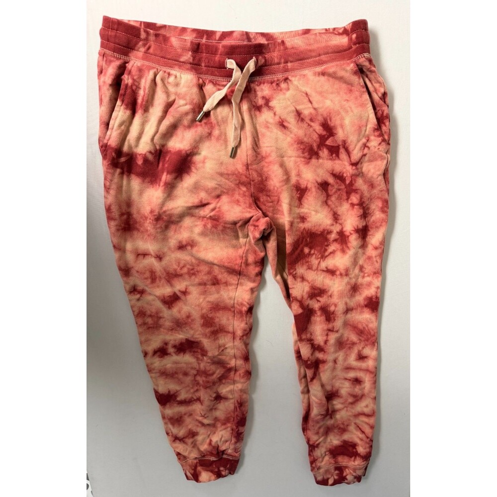 Old Navy Women's M Rust Tie Dye Cropped Jogger Sweatpants